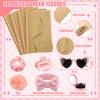 CraftyDream 6 Sets Baby Shower Prizes for Game Winners Thank You Gift Bags with Tissue Paper Sunglasses Square Hair Clip Hair Scrunchies Headband Bath Sponges for Baby Shower Bridal Shower Game Gifts view 4