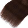 Straight Human Hair Bundles, Chocolate Dark Brown #2 Virgin Hair Weave 3 Bundles Human Hair For Women 100g/Pcs(# 2 ST,20 22 24) view 3