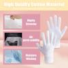 HandLove Premium 100% Cotton Gloves | Moisturizing Gloves for Dry Hands | Overnight Sleeping & Eczema | Extended Wrist White Pure Gloves, 12 Pairs, Santa Gloves view 2