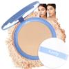 evpct Oil Control Pressed Face Powder Compact for Women, Translucent Setting Powder Makeup Foundation for Women, Waterproof Long Lasting Lightweight, polvo compacto de maquillaje, 125 Ivory Buff view 1