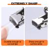 Makartt Cuticle Trimmer with Cuticle Pusher, Silver Nail Trimmer Nail Care Bundle with Nail Clipper Foldable Nail Cutter Black Nail Clippers Mini Fingernail Clipper with Keyring view 2