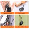 Makartt Cuticle Trimmer with Cuticle Pusher, Silver Nail Trimmer Nail Care Bundle with Nail Clipper Foldable Nail Cutter Black Nail Clippers Mini Fingernail Clipper with Keyring view 4