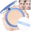 evpct Oil Control Pressed Face Powder Compact for Women, Translucent Setting Powder Makeup Foundation for Women, Waterproof Long Lasting Lightweight, polvo compacto de maquillaje, 10 Porcelain view 1