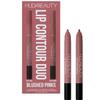 Huda Lip Contour Duo Blushed Pinks - 2 Mini Lip Pencils in Muted Pink and Pinky Brown view 1