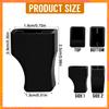 100 Pack Coffee Syrup Pump Tip Covers Black Rubber Pourer Cap Syrup Cap for Syrup Pump Keep Syrup Sugar Condiments Olive Clean Preserved, Fit Pour Dispenser, Oil Liquor Bottle, Long Lotion Pumps view 2