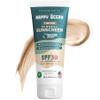 Happy Ocean SPF 30 Reef Safe Tinted Mineral Sunscreen for Face & Body, Natural Biodegradable Sport Sunscreen, Reef Friendly, Travel Size, Non Toxic Organic Mineral Based 2.5 Fl Oz view 1