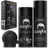 ELEVATE Hair Perfecting 3-in-1 Kit Set Includes Natural Hair Thickening Fibers & Spray Applicator Pump Nozzle & Locking Setting Hold Spray | Instantly Conceal Balding and Thinning Areas (Black)