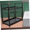 Amosfun Countertop Organizer Storage Rack for Vanity Elegant Perfume Organizer Tray for Bathroom Dresser Stylish Desktop Storage Unique Textured Design view 2