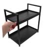 Amosfun Countertop Organizer Storage Rack for Vanity Elegant Perfume Organizer Tray for Bathroom Dresser Stylish Desktop Storage Unique Textured Design view 3