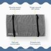 ClearCheeks Set of 2 Pillow Towel Pads (Gray) for face Acne, Sweat Stains, Drooling, Wet Hair, Oily Skin, Bleach Stains, Travel, Made of 100% Cotton, Towel Fabric, Acne Treatment view 3