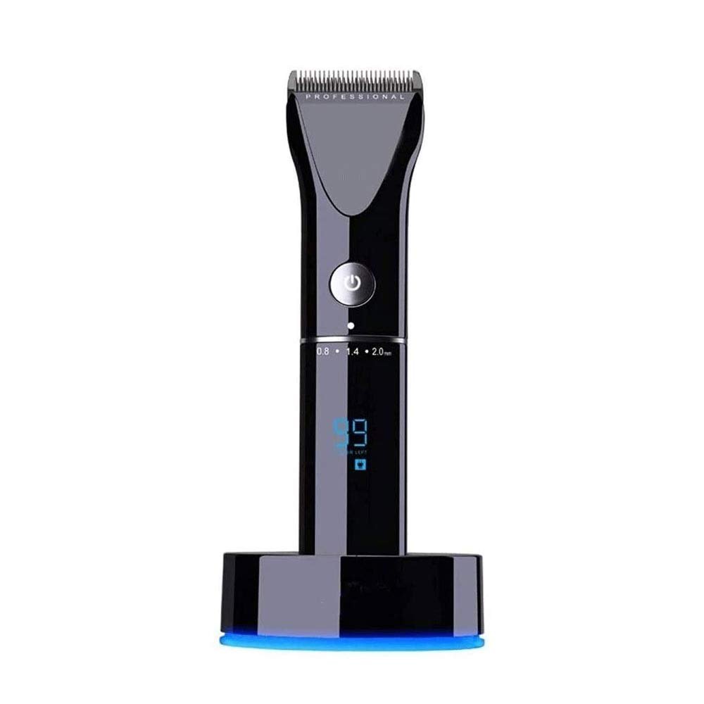 ZHOULZ Hair Clippers for Men, Clippers for Hair Cutting, Rechargeable Cordless Hair Trimmers with Charging Stand, Adjustable Comb Trimmer Hair Clipper, Hair Cutting Kits for Family(Black)