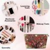 RLDOBOFE Toiletry Bag for Women Men Dopp Kit Travel Makeup Bag Heart Tree Make Up Organizers Cosmetic Bag view 3