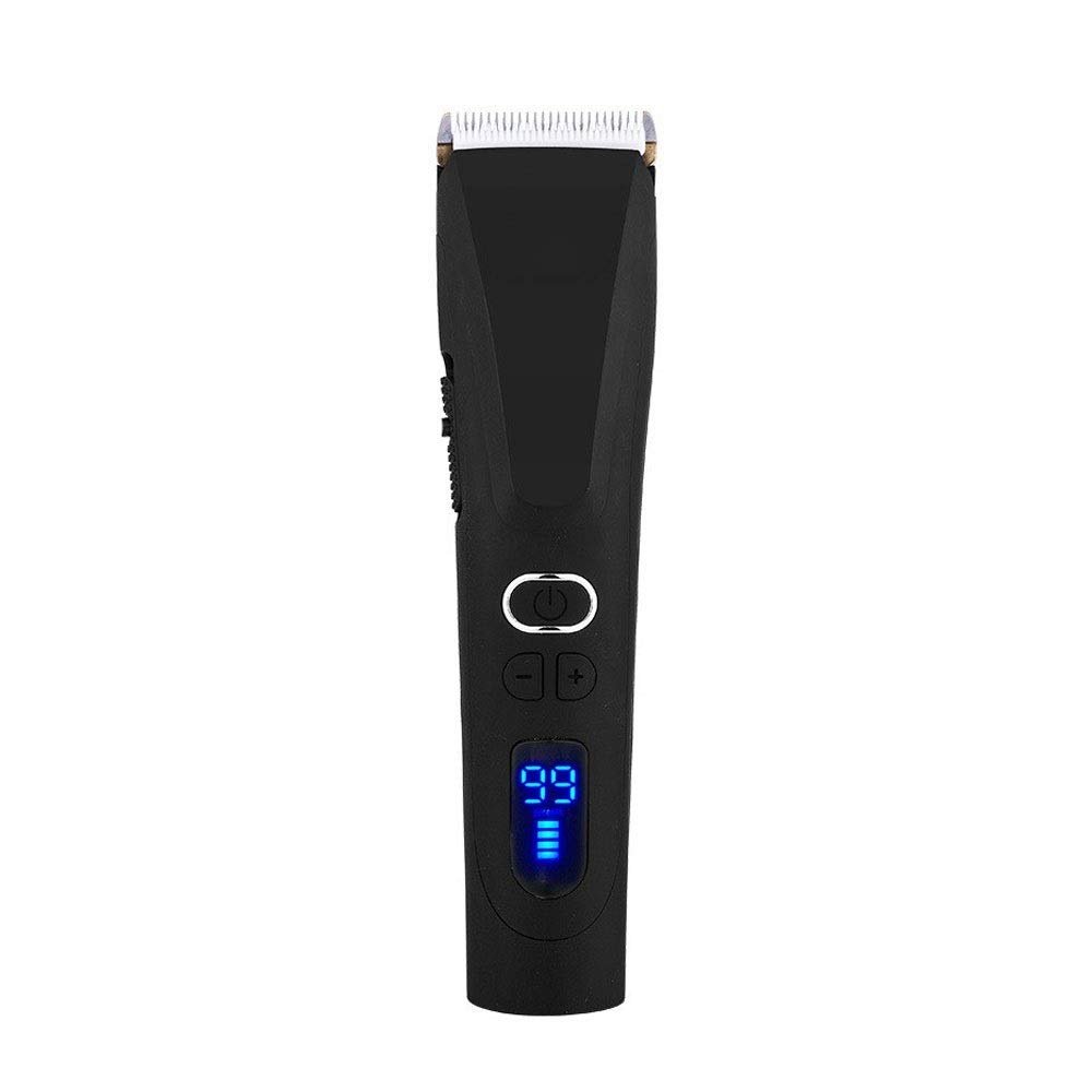 ZHOULZ Professional Hair Clippers Cordless Hair Haircut Kit Rechargeable Hair Trimmer Haircut Grooming Kit with 4 Guide Combs & for Men/Father/Husband/Boyfriend, LCD Display(Black)