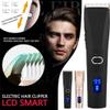 ZHOULZ Professional Hair Clippers Cordless Hair Haircut Kit Rechargeable Hair Trimmer Haircut Grooming Kit with 4 Guide Combs & for Men/Father/Husband/Boyfriend, LCD Display(Black) view 2