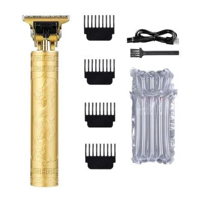 Razors Vintage Electric Shaver Hair Trimmer Barber Hair Clipper Cordless Hair Cutting Machine Beard Shaving T9 Razor Men(Gold Dragon A)
