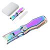 Lux German Nail Clippers Grip for Men, The UltraSharp Fingernail Clippers with Catcher, No Splash Toenail Clippers for Thick Nails for Seniors, Portable Nail Clipper with Catcher File and Safety Lock view 1