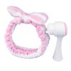 2 In 1 Manual Cleansing Brush Facials Cleansing Brush Bowknot Headbands Makeup Headbands Deeply Cleanser view 1