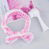 2 In 1 Manual Cleansing Brush Facials Cleansing Brush Bowknot Headbands Makeup Headbands Deeply Cleanser view 4