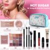 Hot Sugar Travel Makeup Kit All in One, Makeup Kit for Women Full Kit, Makeup Gift Set for Beginners and Professionals with Cosmetic Bag (Blue) view 3