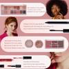 Hot Sugar All in One Makeup Kit, Makeup Set for Women, Girls Makeup Kit for Teens with Eyeshadow, Blush, Contour, Highlighter, Concealer, Lipstick, Lip Gloss, Eyeliner and Brush (Black) view 4