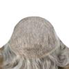 French Lace Toupee for Men Hair Piece Human Hair System Replacement Skin Poly Side Mens Toupee Hair Units for Man Breathable Lace Men Hair Wigs7X9" #365 Dark Brown with 65% Gray view 3
