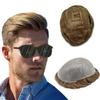Healthlif Toupee For Men Men's Toupee 100% Virgin Human Hair Piece Ultra Thin Skin Men Hair Replacement System 0.06MM Hair System For Men 8x10 120% Medium light density 12R# view 1