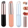 3 Pcs Silicone Lip Brush Round Head Lip Brushes Applicator with Cover, Reusable Silicone Makeup Brush Beauty Tool for Lip Gloss, Lip Balm, Concealer Eyeshadow Manicure view 1
