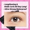 HEROINE MAKE by KISSME Waterproof Mascara Black by Defining Fiber for Long and Curl Eye Makeup for Women + Smooth Liquid Black Eyeliner, Smudge-free + Gentle Mascara Remover Oil Free, 3 Set view 2