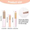 3 Pcs Silicone Lip Brush Reusable Lip Makeup Applicator Round Head Lip Brushes Applicator with Cover, Multifunctional Makeup Brush Beauty Tool for Lipstick Lip Gloss Balm Mask Concealer Eyeshadow view 2