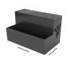 Barber Scissors Holder Box, Professional Hair Cutting Tool Case Hair Brush Holder Barber Supplies Hairdressing Combs Clips Storage Box Black view 2