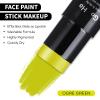 Go Ho Ogre Green Face Paint Stick,Water Based Washable Face Body Paint,Non-toxic Full-coverage Cream Ogre Green Body Paint for Halloween Costume Cosplay SFX Alien Makeup view 3