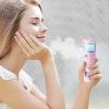 EsEico Face Mister Skincare Tool - Nano Face Mist Sprayer | 40 Ml Portable Face Mist Handy Sprayer |Hydrating Handheld Nano Facial Mister with Skin Analysis | Rechargeable Facial Steamer for Ey, Pink view 2