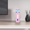 EsEico Face Mister Skincare Tool - Nano Face Mist Sprayer | 40 Ml Portable Face Mist Handy Sprayer |Hydrating Handheld Nano Facial Mister with Skin Analysis | Rechargeable Facial Steamer for Ey, Pink view 4