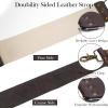 Linkidea Straight Razor Leather Strop for Sharpening, Leather Strop Razor Strops, Hair Removal Folding Razor, Straight Razor Sharpening Belt (Brown) view 4