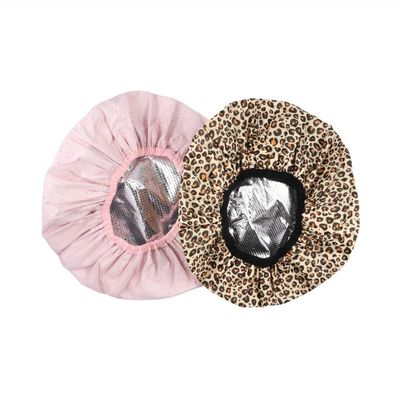 2Pcs Portable Hair Salon Hair Care Tin Foil Hat, Heat Cap Shower Cap Steam Cap Self-heating Tin Foil Hat Hair Mask Cap
