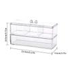 Acrylic Cosmetics Organizer Makeup Organizer Box Acrylic Cotton Swab Holder Cosmetics Storage Container with Lid Cosmetic Display Cases view 3