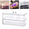 Acrylic Cosmetics Organizer Makeup Organizer Box Acrylic Cotton Swab Holder Cosmetics Storage Container with Lid Cosmetic Display Cases view 4