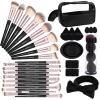 MAANGE Makeup Brushes 42 Pcs Makeup Kit, Multi-functional Makeup Tool Set with Makeup Brush Foundation Brush Make up Brushes Set (Black, 42 Piece Set) view 1