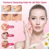 2Pack Turmeric Cleansing Pads, Turmeric Cleansing Pads Helps Balance Skin Oil And Water, Remove Excess Keratin From The Body'S Skin,Turmeric Cleansing Pads for Face & Body(80PCS)-A view 3