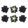 MECCANIXITY 6 Pcs Rose Flower Hair Clips 3 Inch Flower Hair Pins Flower Brooch for Women Hair Accessories Black view 1