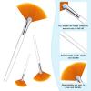 4 Pcs Facial Brushes Fan Mask Brushes, Soft Facial Applicator Brushes Tools for Peel Glycolic Mask Makeup view 3