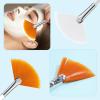 4 Pcs Facial Brushes Fan Mask Brushes, Soft Facial Applicator Brushes Tools for Peel Glycolic Mask Makeup view 4