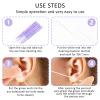 180 Pcs Piercing Cleaner Floss Disposable Piercing Hole Cleaner Ear Hole Cleaner Ear Piercing Care Cleaning Tool Ear Hole Cleaning Line Aftercare Earring Hole Cleaner Odor Removal Ear Care view 3