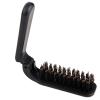 Folding Beard Brush - Boar Bristle Travel Size Beard Comb, Portable Compact Beard Comb | collapsiblee Pocket Men Hair Brush, Travel-Friendly Folding Beard Comb, Hair Styling Tool For Mustache Grooming view 1