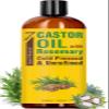 Seven Minerals Cold Pressed Castor Oil with Rosemary - 16 fl oz Bottle - Unrefined & Hexane Free - Hair Growth, Thicker Eyelashes & Eyebrows, Dry Skin Care, Joint and Muscle Pain (Pack of 1) view 1