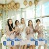 24pcs Bridesmaid Proposal Gifts 4.1inch Bachelorette Matte hair Claw Clip Sunglasses set of 12 Trendy Cute Hair Clips for Wedding Party Favors (White&Dusty Blue 24pcs) view 3