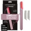 JAPONESQUE SKINTherapy LumeBlade Facial Dermaplane Razor with Soothing, Red Light Therapy at the Blade, Includes 2 Replacement Blades view 1