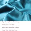 2pcs Extra Large Black & Teal Satin Bonnet with Light Brwon Wig Grip Cap view 4