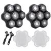 7 Blades Head Shaver Replacement Heads - Magnetic Shaver Replacement Heads - Universal Replacement Heads 2pcs view 1