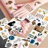 20 Sheets Spy Temporary Tattoos Stickers,196 Pieces Secret Agent Themed Tattoos Stickers Party Decoration favors for Kids Girl Boys Birthday Baby Shower Party Decoration Supplies view 2